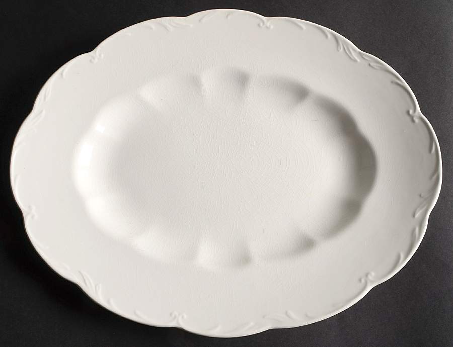 Sterling Colonial 14" Oval Serving Platter by J & G Meakin-1