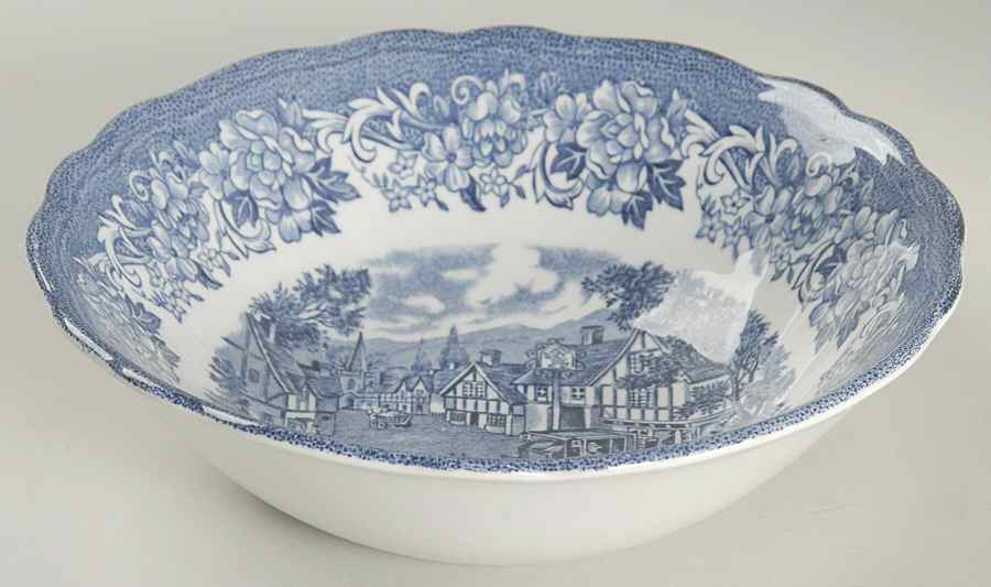 Stratford Stage Blue Coupe Cereal Bowl by J & G Meakin-1