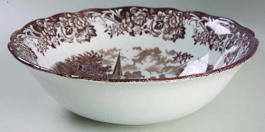 Stratford Stage Brown 8" Round Vegetable Bowl by J & G Meakin-1