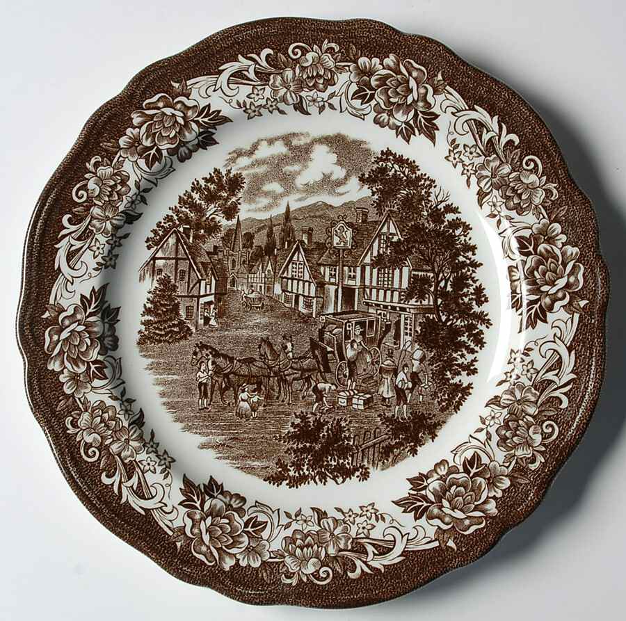 Stratford Stage Brown Salad Plate by J & G Meakin-1