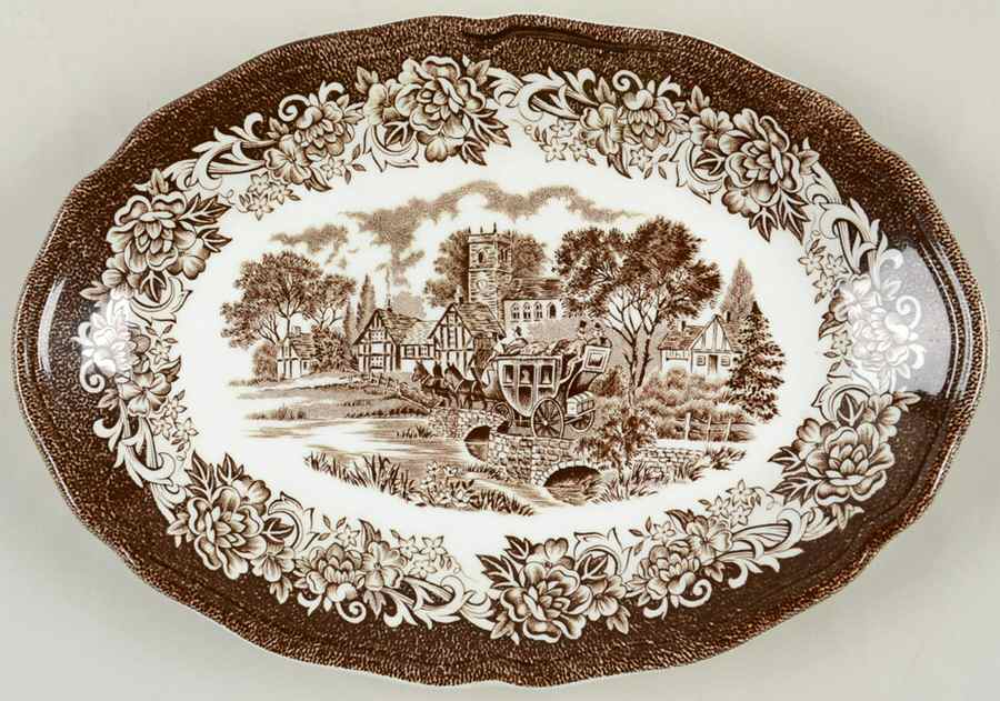 Stratford Stage Brown Relish/Butter Tray by J & G Meakin-1