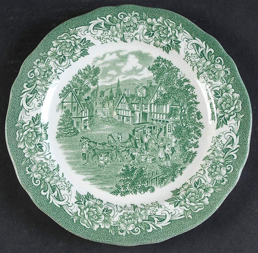 Stratford Stage Green Salad Plate by J & G Meakin-1