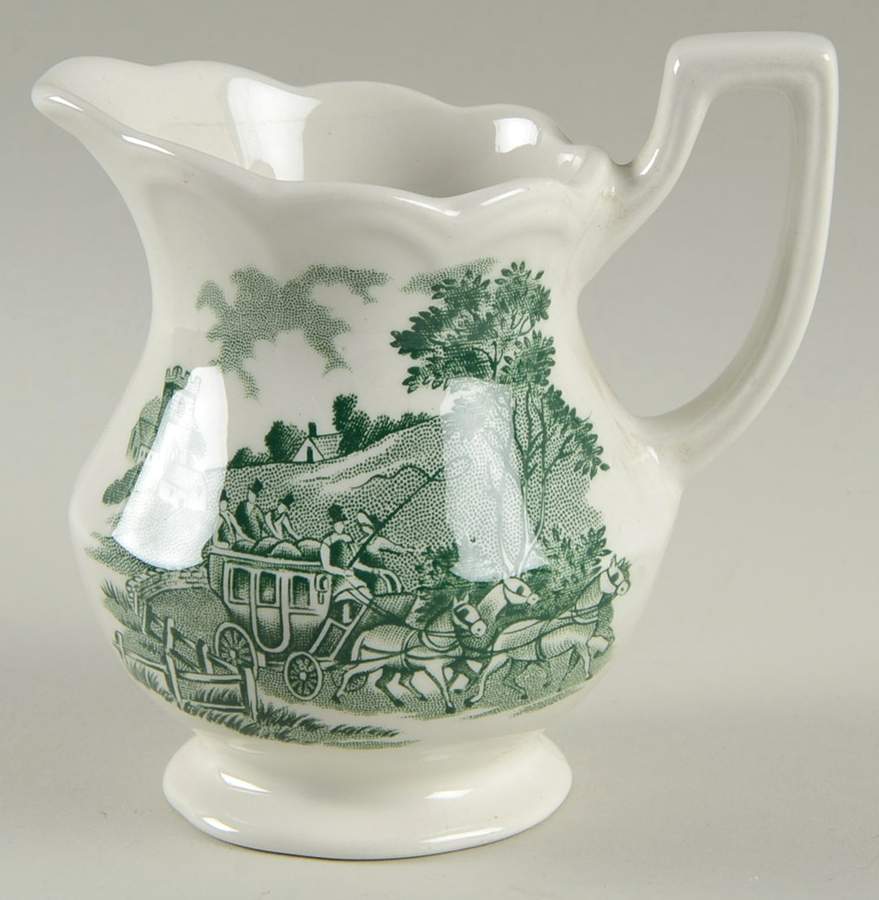 Stratford Stage Green Mini Creamer by J & G Meakin-1