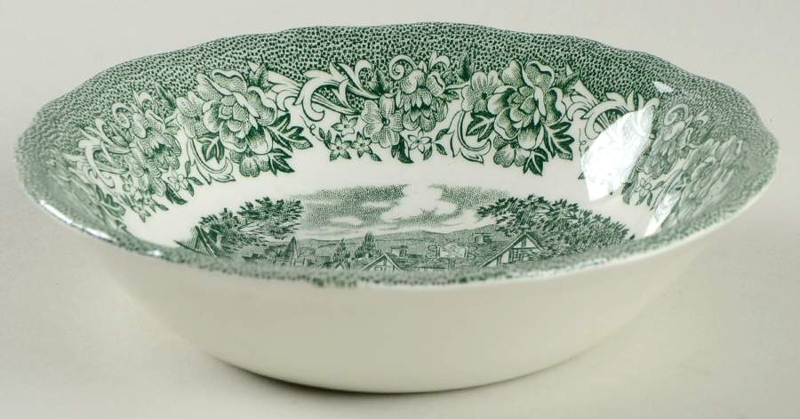 Stratford Stage Green Fruit/Dessert (Sauce) Bowl by J & G Meakin-1