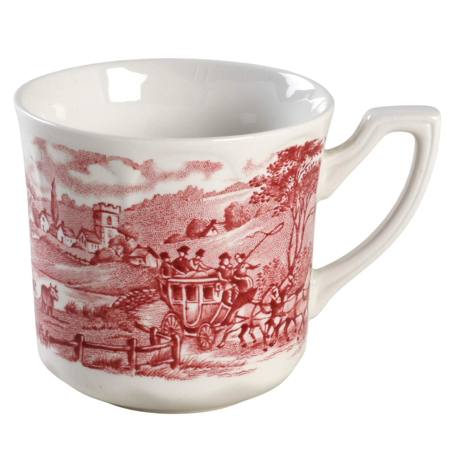 Stratford Stage Pink Flat Cup by J & G Meakin-1