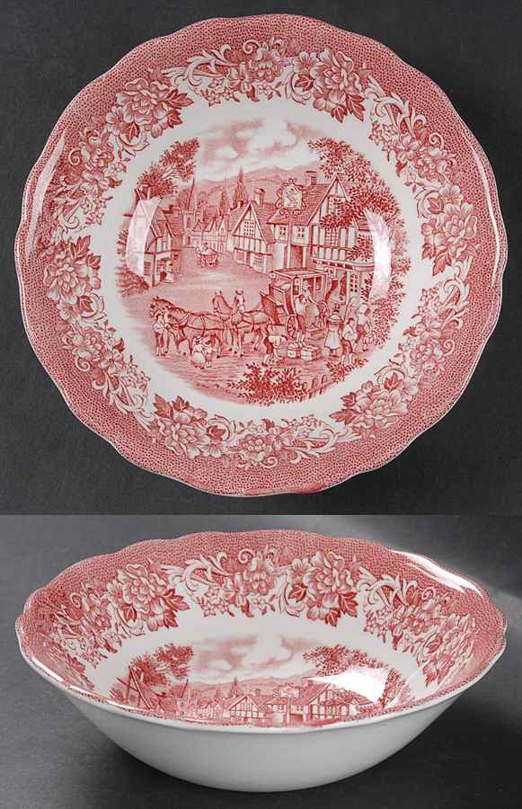 Stratford Stage Pink Coupe Cereal Bowl by J & G Meakin-1