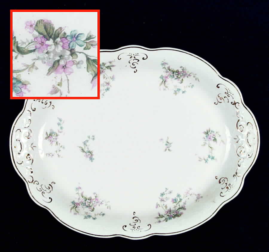 Sunbeam 12" Oval Serving Platter by J & G Meakin-1