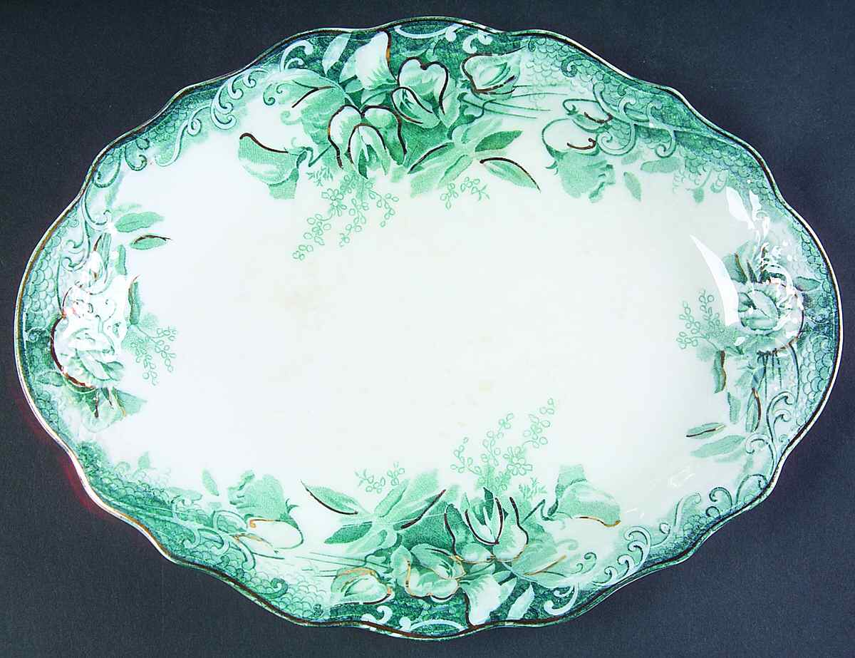 Sweet Pea 12" Oval Serving Platter by J & G Meakin-1