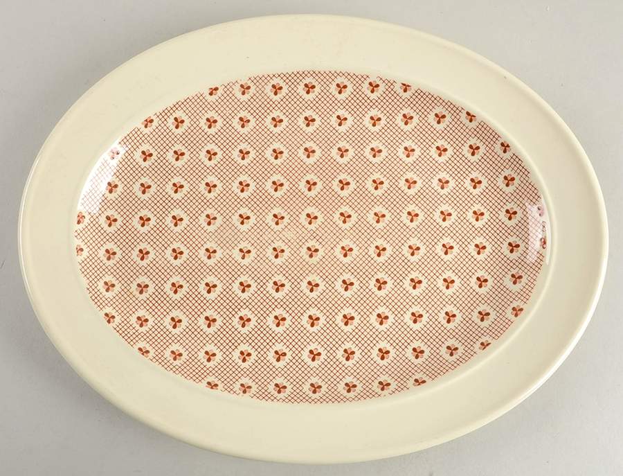 Tapestry Brown 11" Oval Serving Platter by J & G Meakin-1