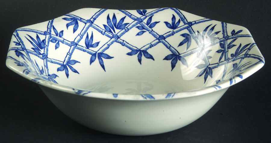Trellis Blue Coupe Cereal Bowl by J & G Meakin-1