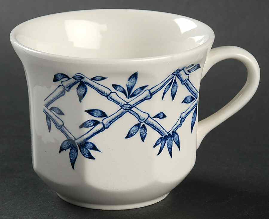 Trellis Blue Flat Cup by J & G Meakin-1