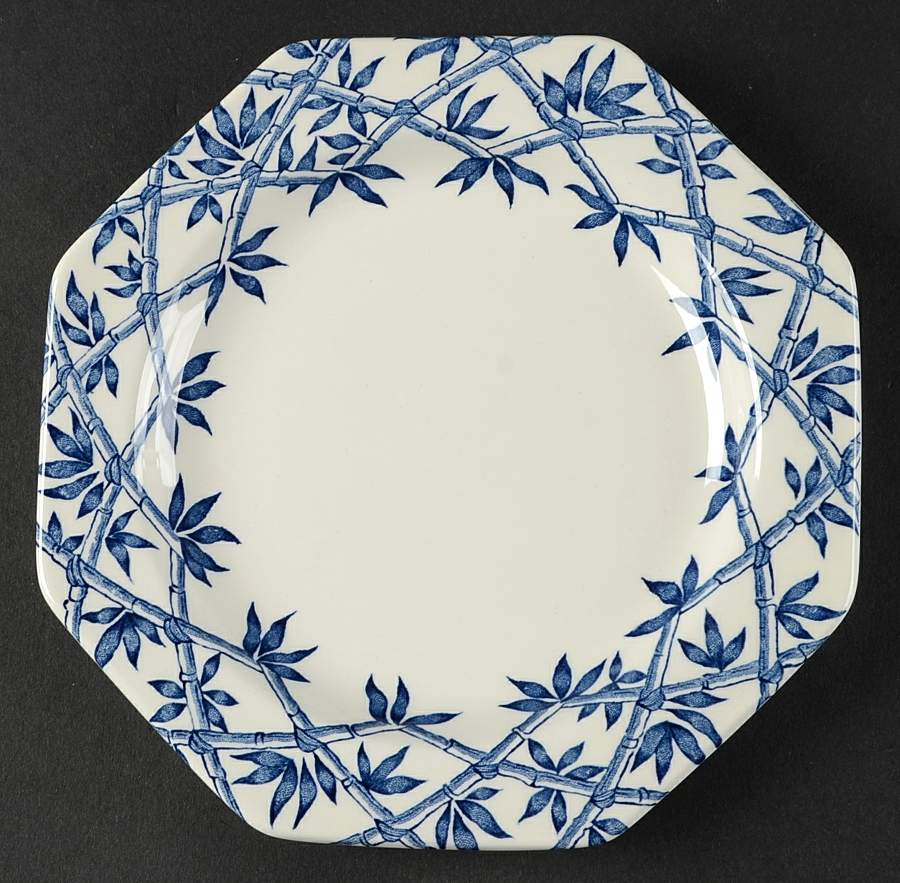 Trellis Blue Bread & Butter Plate by J & G Meakin-1