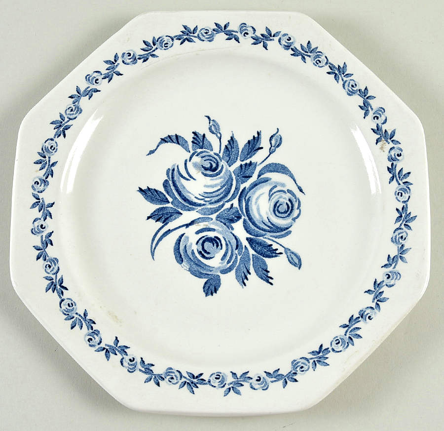 Trio Blue Salad Plate by J & G Meakin-1