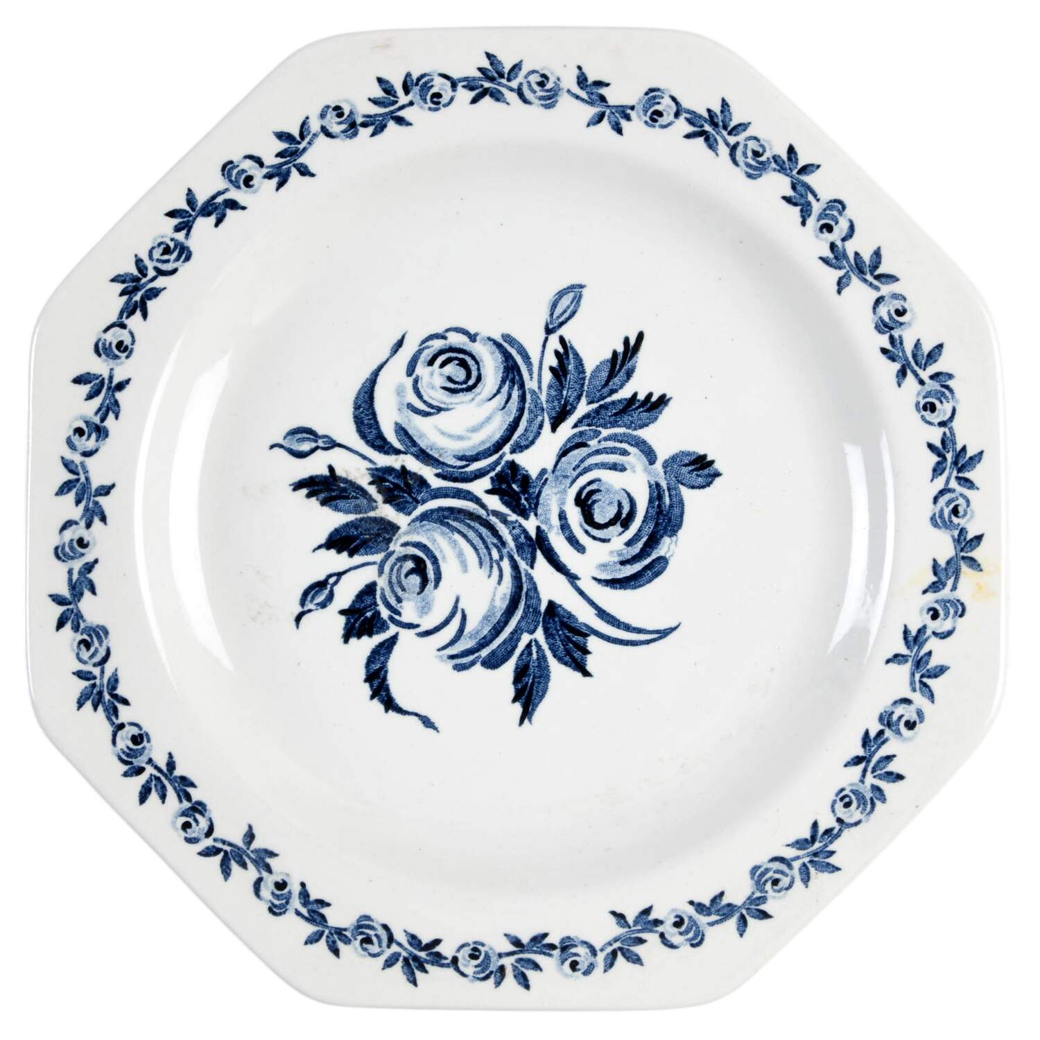Trio Blue Dessert/Pie Plate by J & G Meakin-1