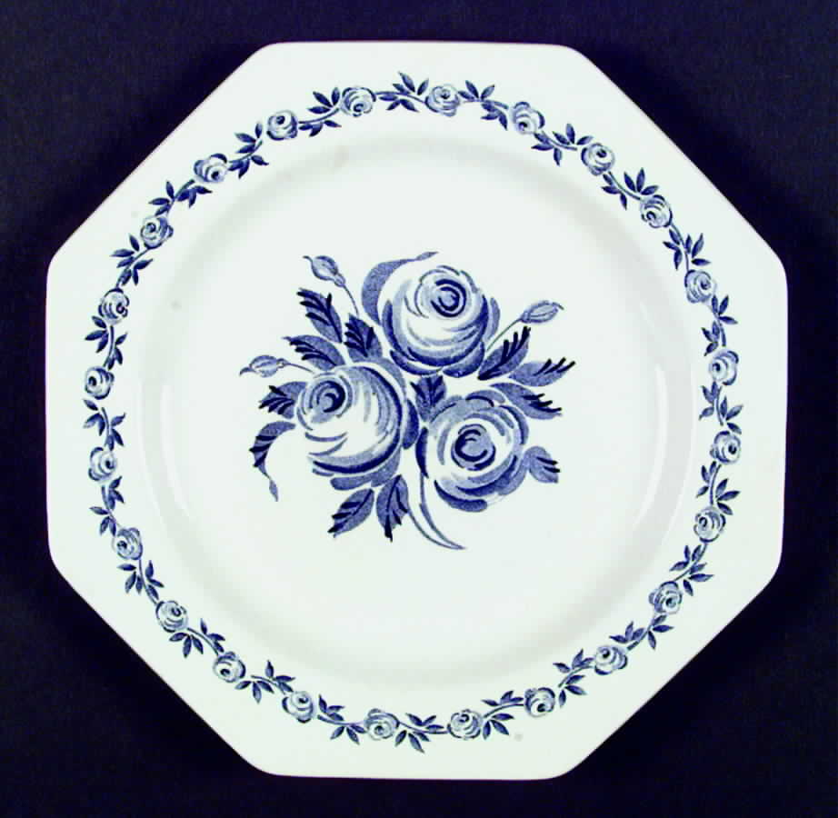 Trio Blue Dinner Plate by J & G Meakin-1