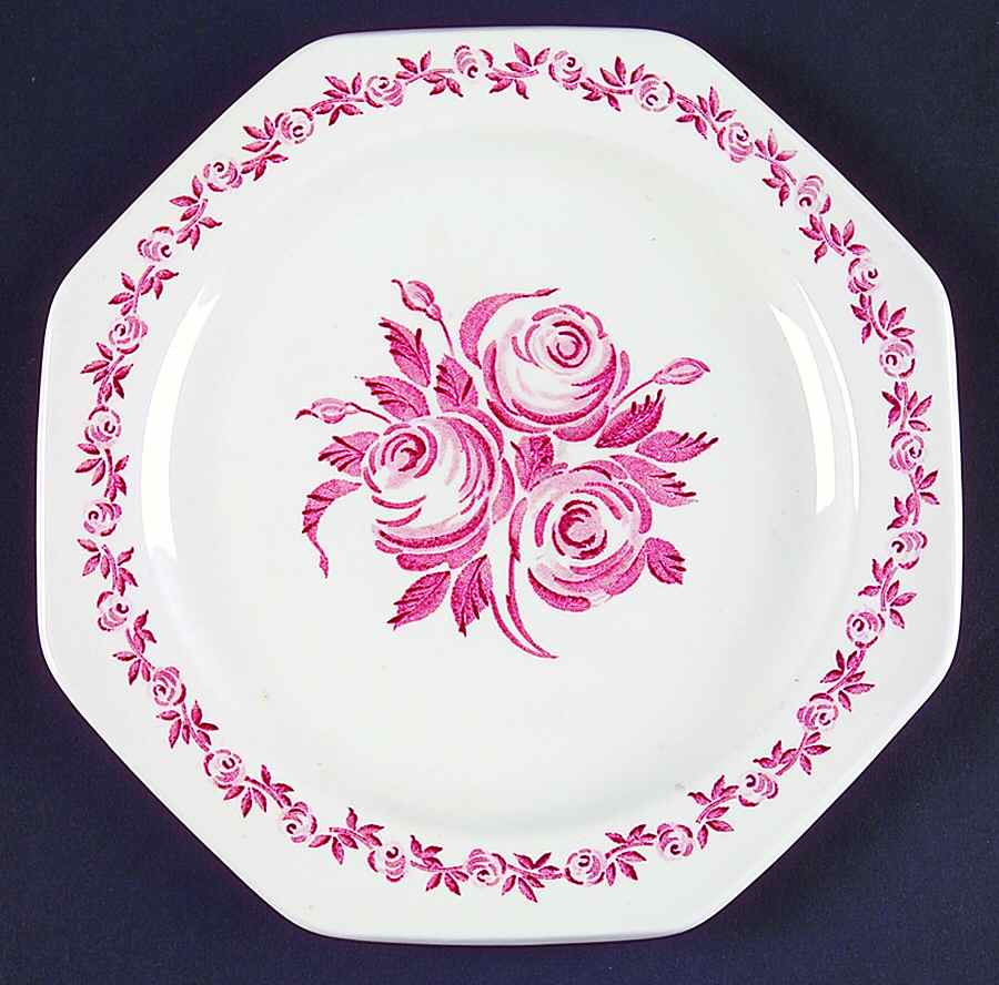 Trio Pink Salad Plate by J & G Meakin-1