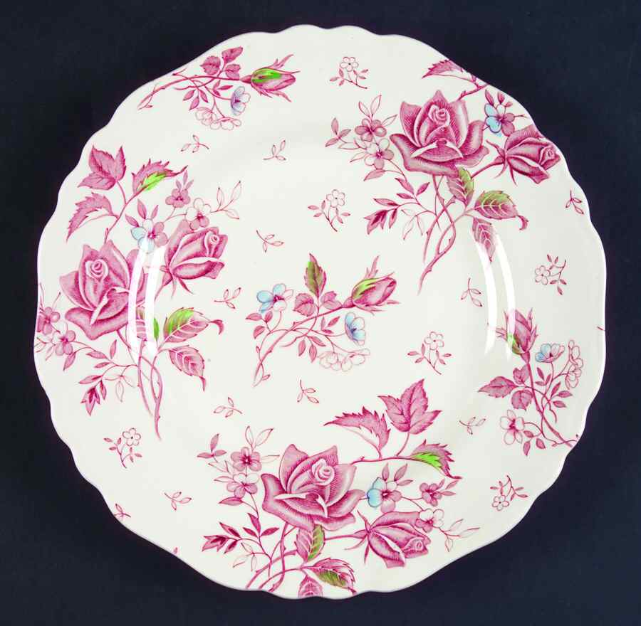 Tudor Roses Multicolor Dinner Plate by J & G Meakin-1