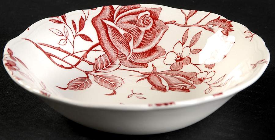 Tudor Roses Multicolor Fruit/Dessert (Sauce) Bowl by J & G Meakin-1