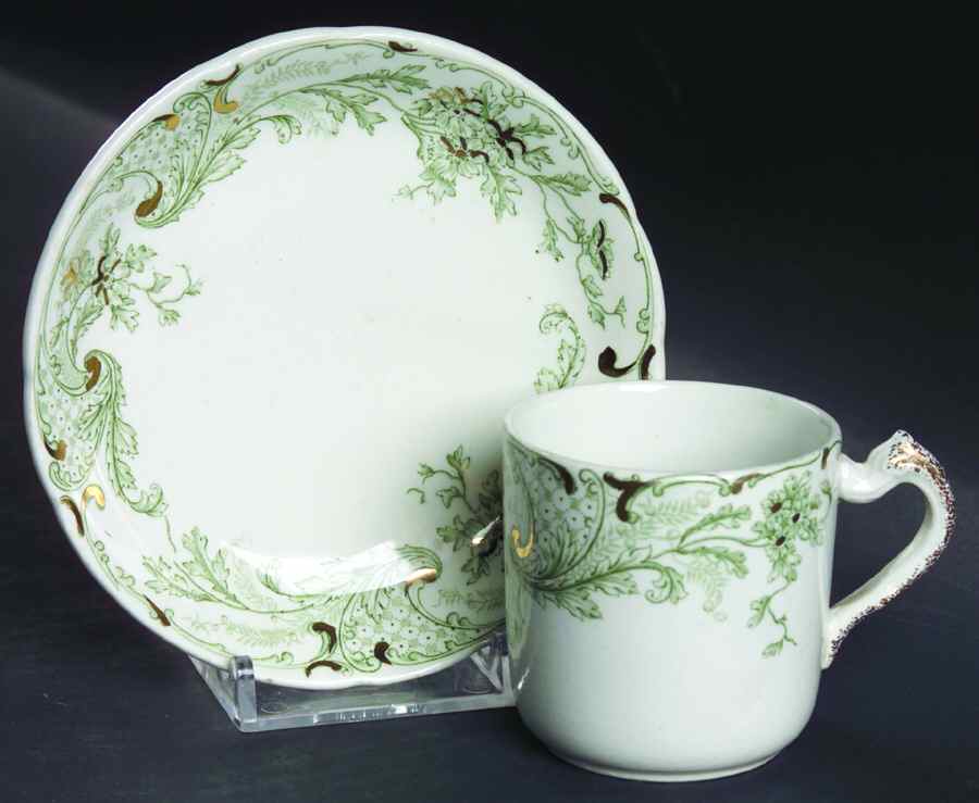 Utopia Flat Demitasse Cup & Saucer Set by J & G Meakin-1