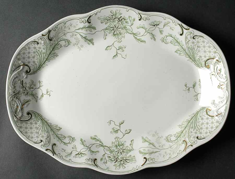 Utopia 14" Oval Serving Platter by J & G Meakin-1