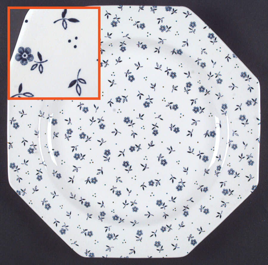 Vanity Fair Blue Dinner Plate by J & G Meakin-1
