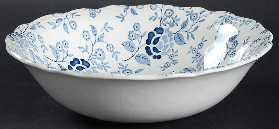 Victoria Blue 8" Round Vegetable Bowl by J & G Meakin-1