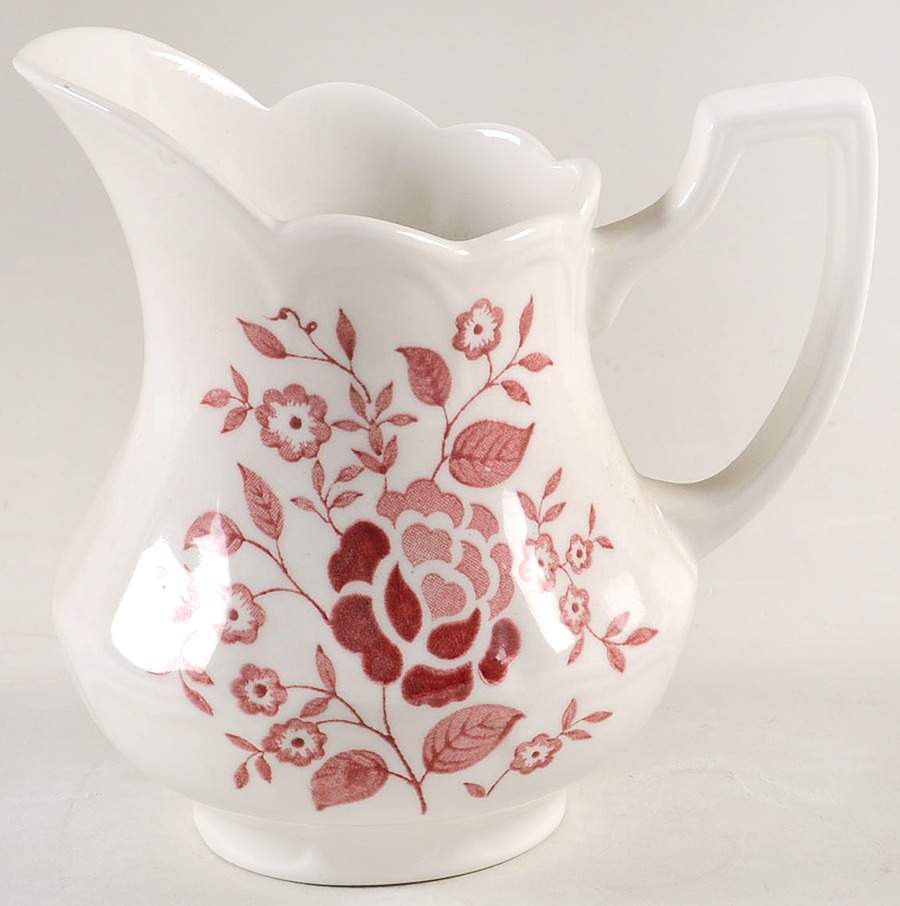 Victoria Red Creamer by J & G Meakin-1