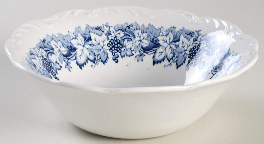 Vine Blue Coupe Cereal Bowl by J & G Meakin-1
