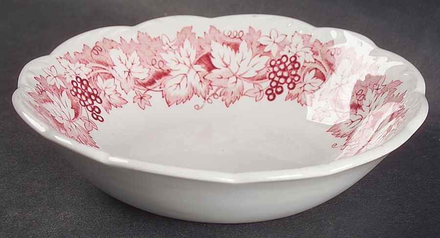 Vine Red (Pink) Fruit/Dessert (Sauce) Bowl by J & G Meakin-1