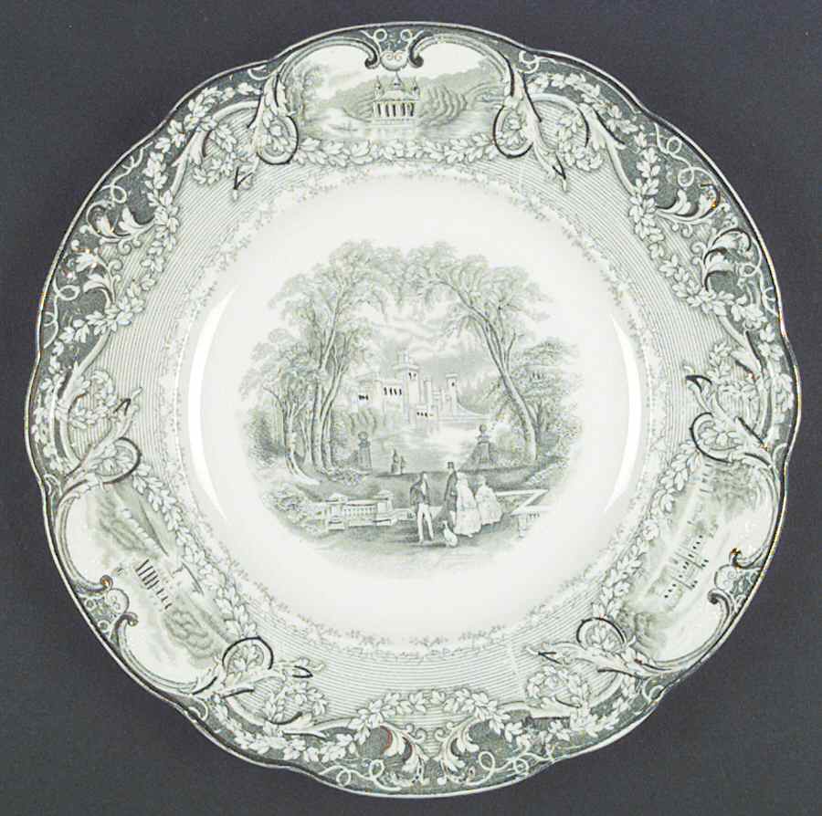Virginia Sage Green Dinner Plate by J & G Meakin-1