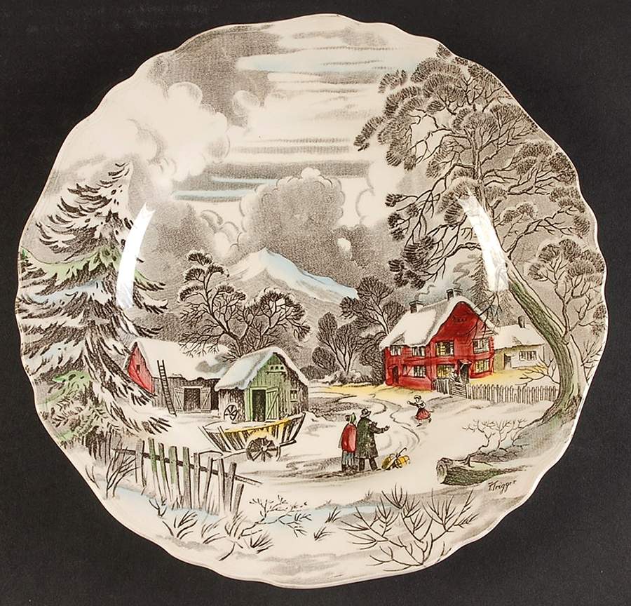 Welcome Home (Cream Background) Dinner Plate by J & G Meakin-1