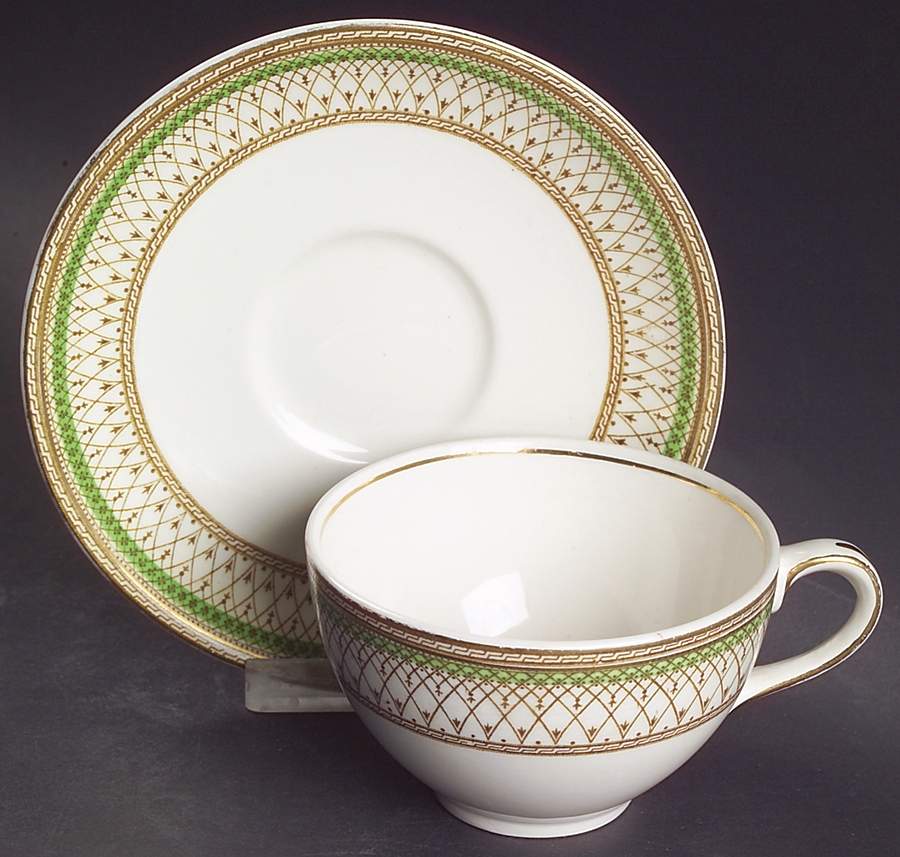 Westminster Flat Cup & Saucer Set by J & G Meakin-1