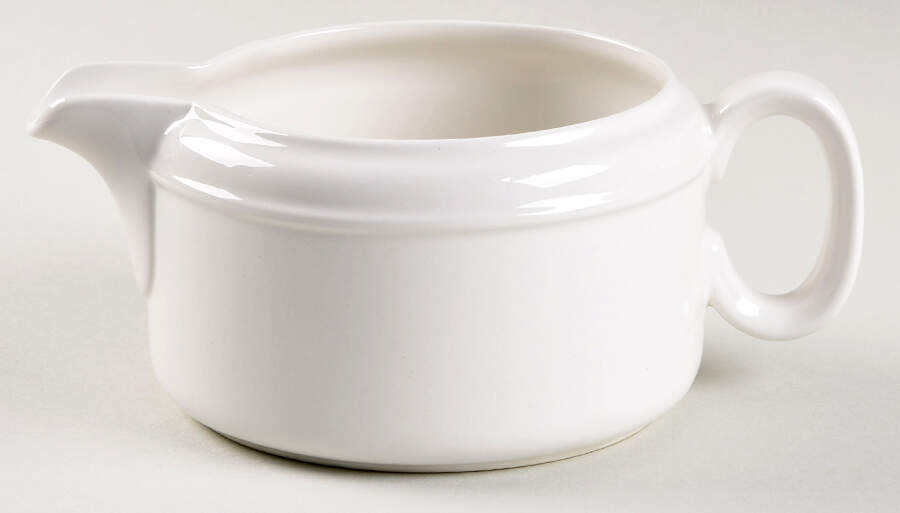 White Ice Gravy Boat by J & G Meakin-1