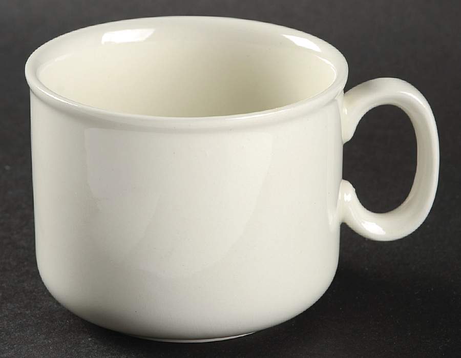 White Ice Flat Cup by J & G Meakin-1