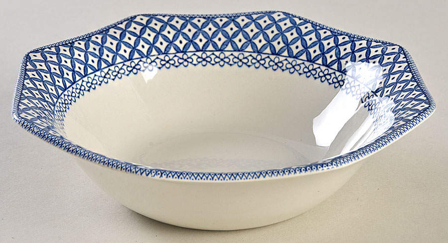 Wicker Blue Coupe Cereal Bowl by J & G Meakin-1