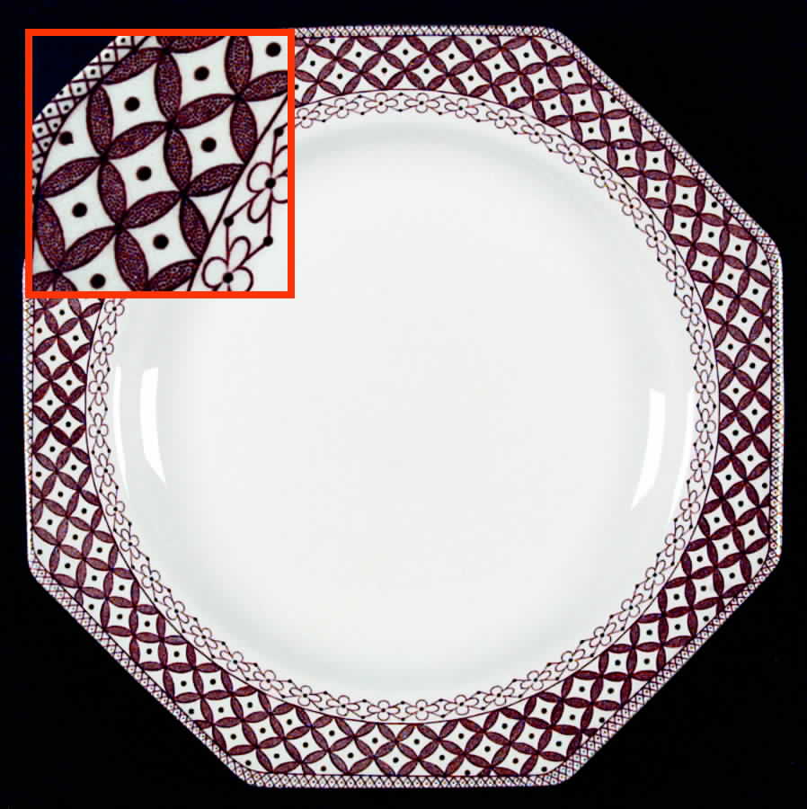 Wicker Brown Dinner Plate by J & G Meakin-1