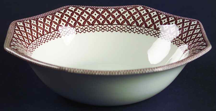 Wicker Brown Coupe Cereal Bowl by J & G Meakin-1
