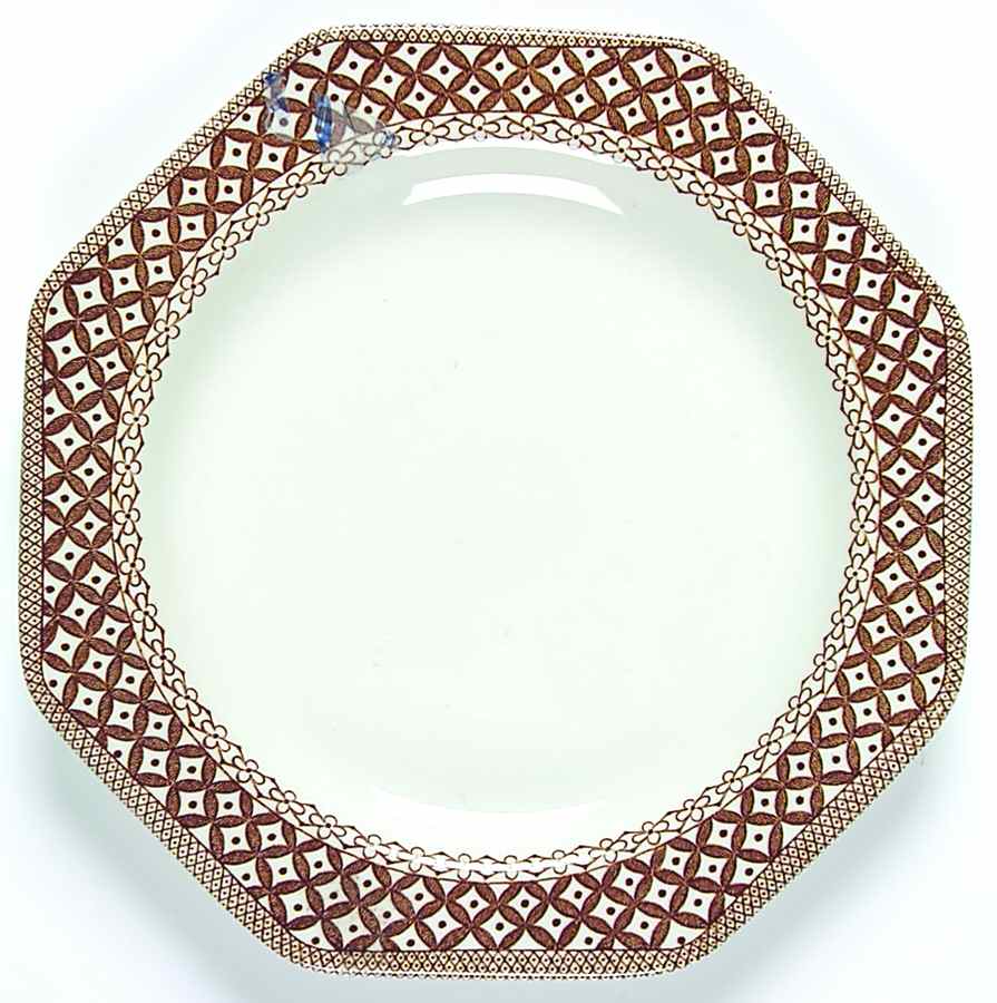 Wicker Brown Dessert/Pie Plate by J & G Meakin-1