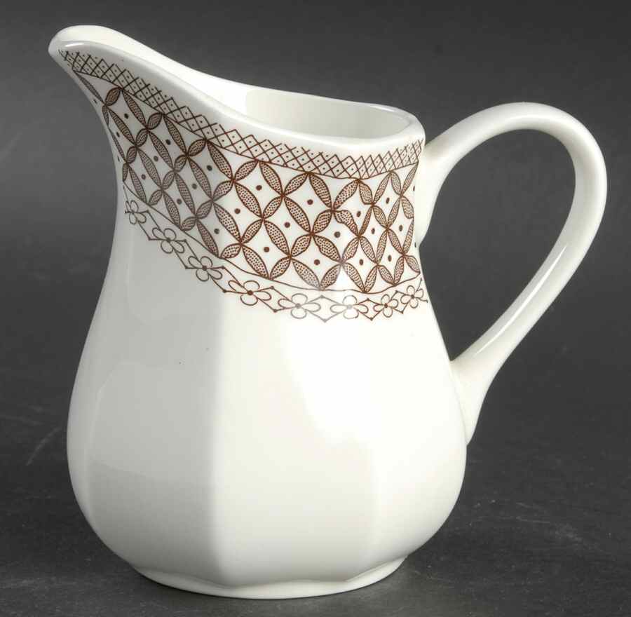 Wicker Brown Creamer by J & G Meakin-1
