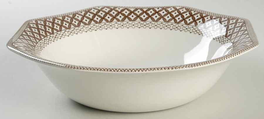 Wicker Brown 8" Round Vegetable Bowl by J & G Meakin-1