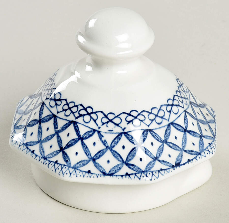 Willow Blue Lid for Coffee Pot by J & G Meakin-1