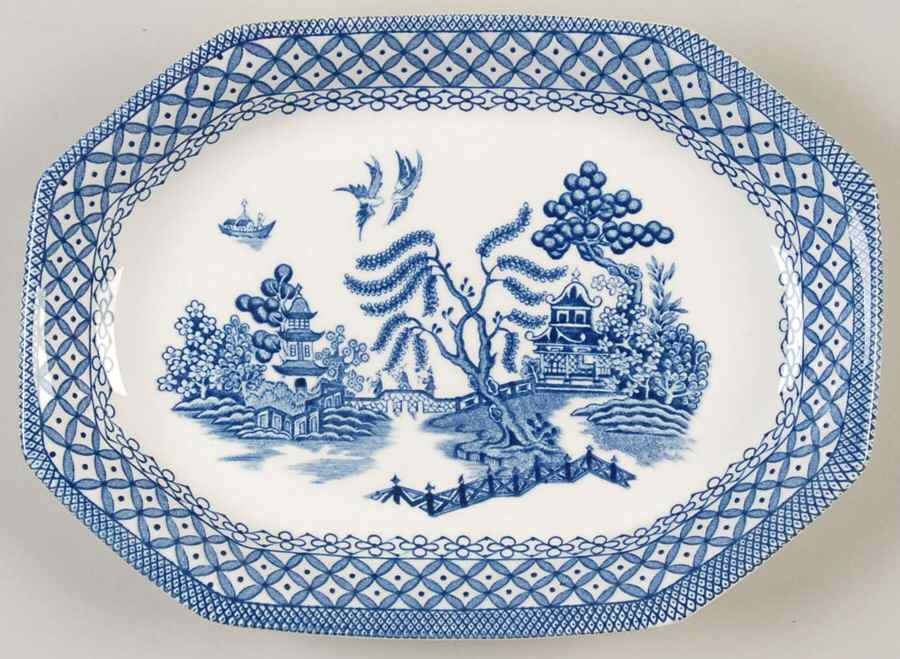 Willow Blue Relish/Gravy Underplate by J & G Meakin-1