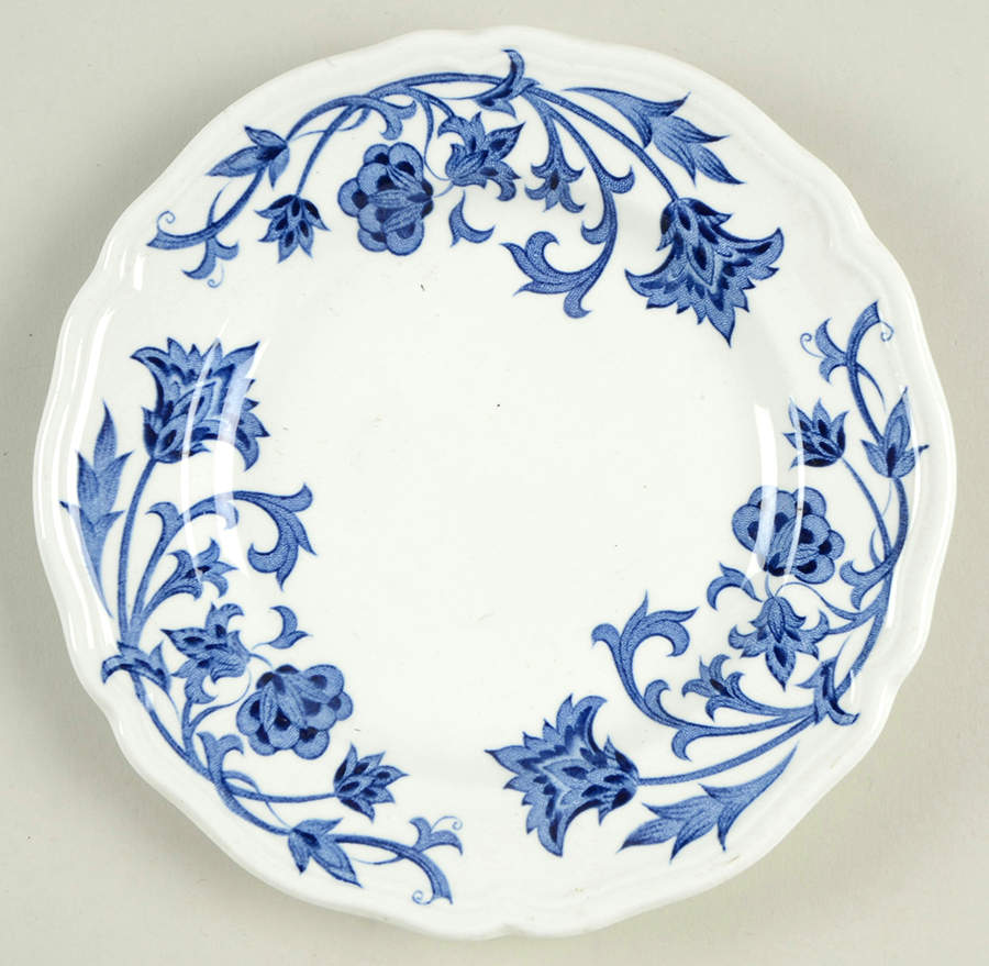Windsong Blue Bread & Butter Plate by J & G Meakin-1