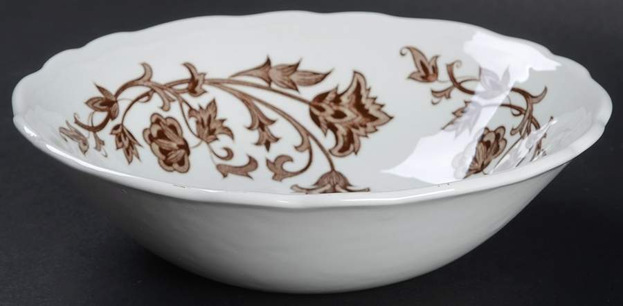 Windsong Dark Brown Coupe Cereal Bowl by J & G Meakin-1