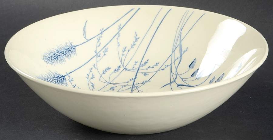 Windswept Blue 8" Round Vegetable Bowl by J & G Meakin-1