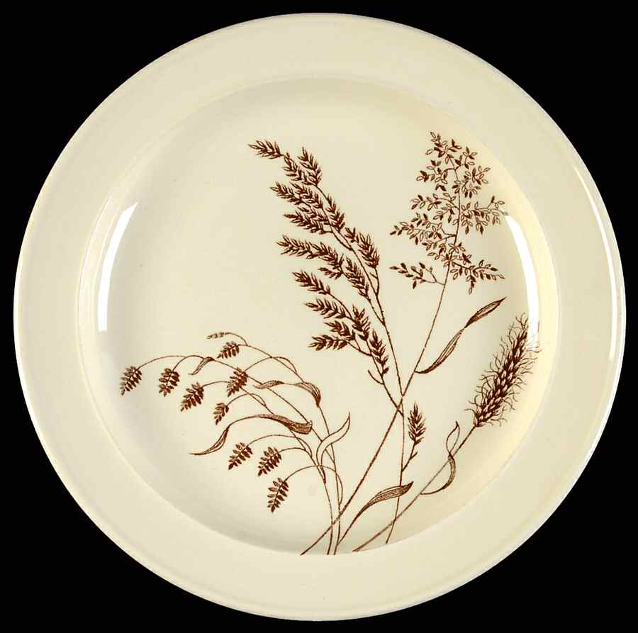 Windswept Brown Dessert/Pie Plate by J & G Meakin-1