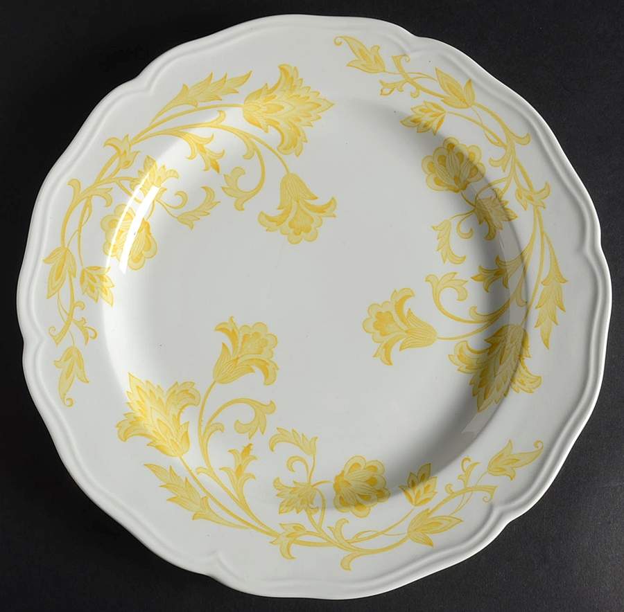 Windsong Yellow Dinner Plate by J & G Meakin-1