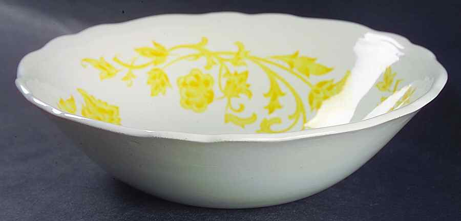 Windsong Yellow Coupe Cereal Bowl by J & G Meakin-1
