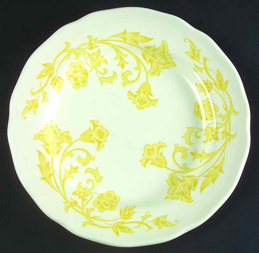 Windsong Yellow Dessert/Pie Plate by J & G Meakin-1
