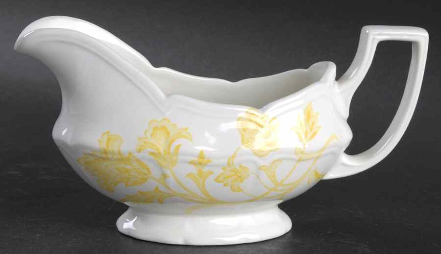 Windsong Yellow Gravy Boat by J & G Meakin-1